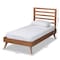 Baxton Studio Shiro Mid-Century Modern Ash Walnut Finished Wood Twin Size Platform Bed 182-11104-11159-Zoro - alternate 7